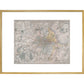 Map of London print in gold frame
