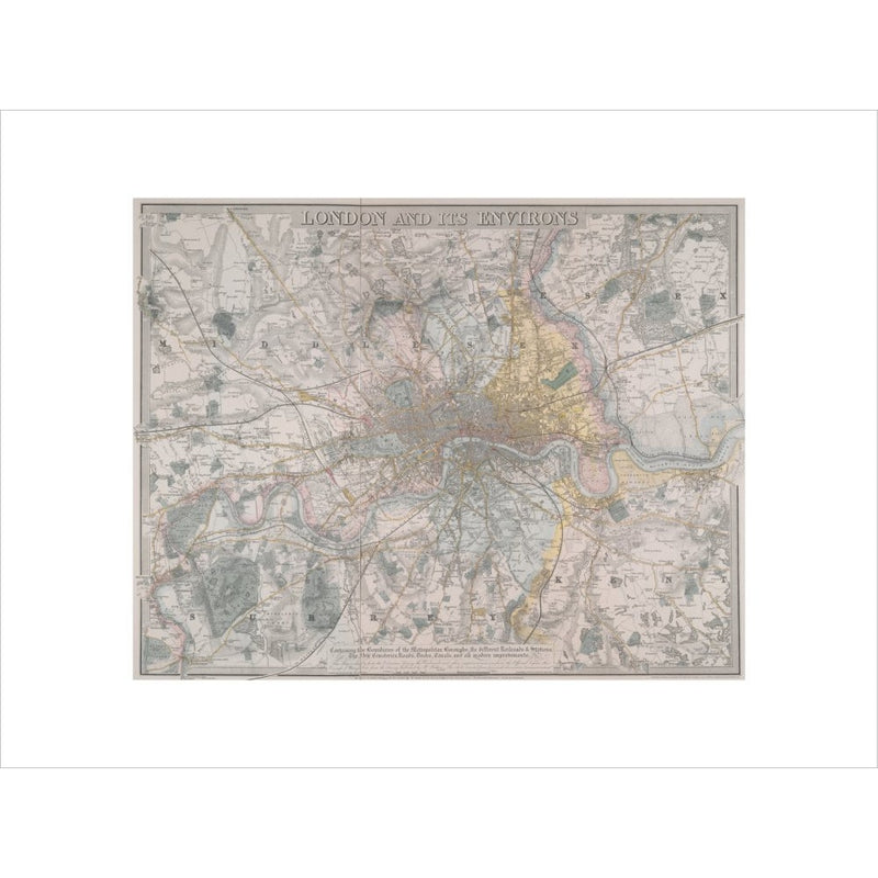 Map of London print
