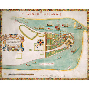 Map of New York or New Amsterdam print