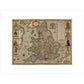 Map of the Kingdom of England print unframed