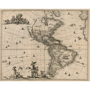 North and South America print
