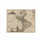 North and South America print unframed