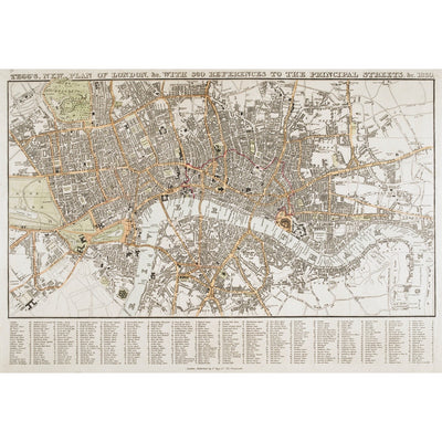 Plan of London print