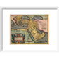 The Middle East print in white frame