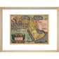 The Middle East print in natural frame