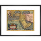 The Middle East print in black frame