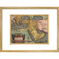 The Middle East print in gold frame