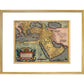 The Middle East print in gold frame