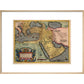 The Middle East print in natural frame