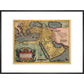 The Middle East print in black frame