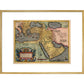 The Middle East print in gold frame