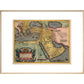 The Middle East print in natural frame