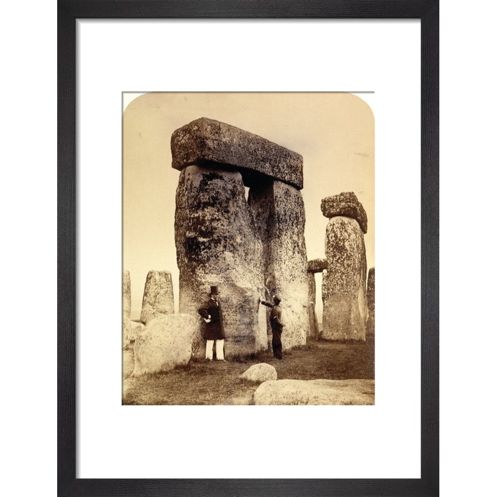 Stonehenge print in black frame