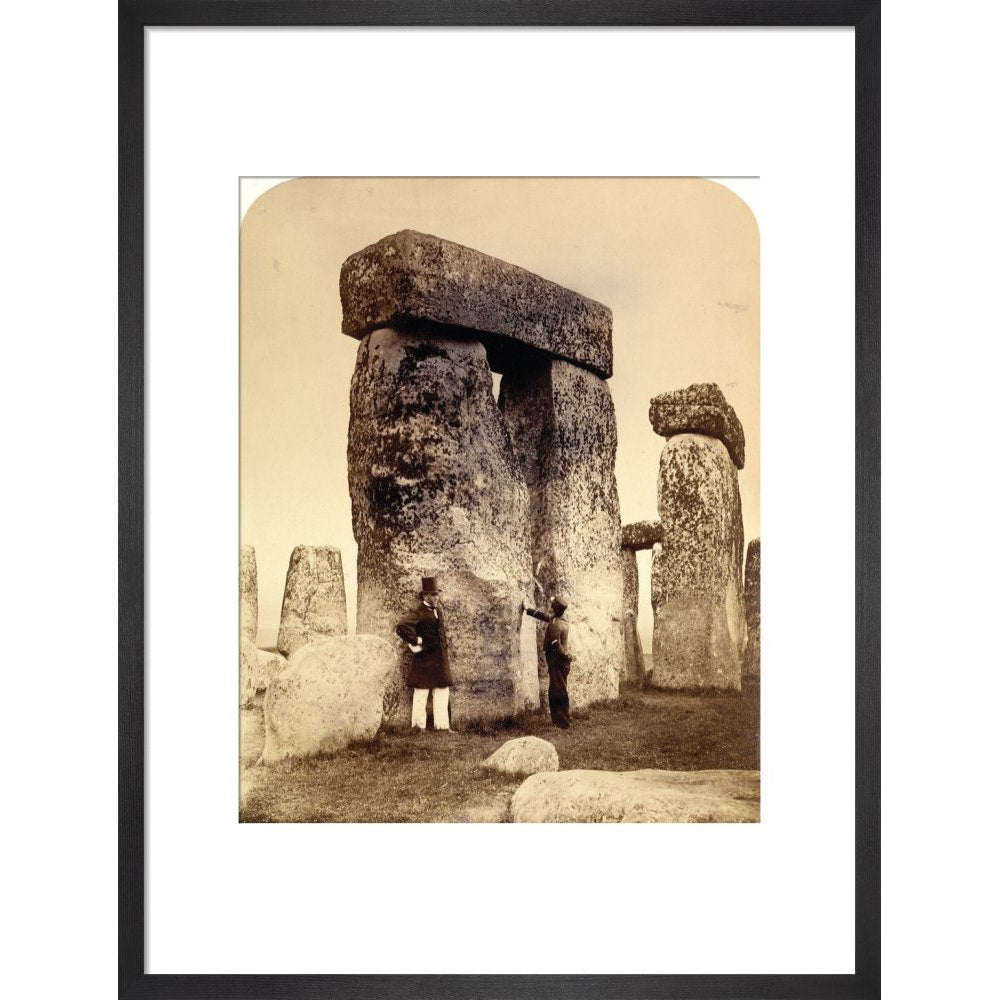 Stonehenge print in black frame