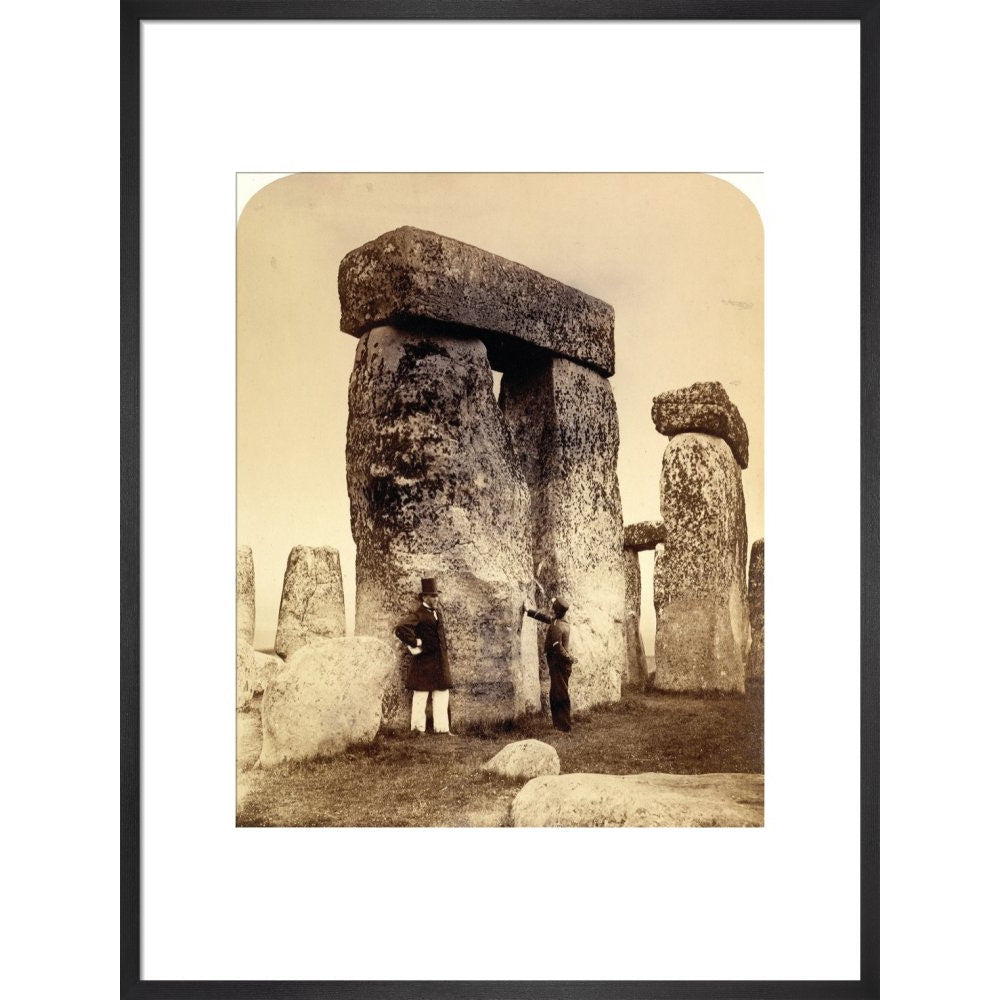 Stonehenge print in black frame