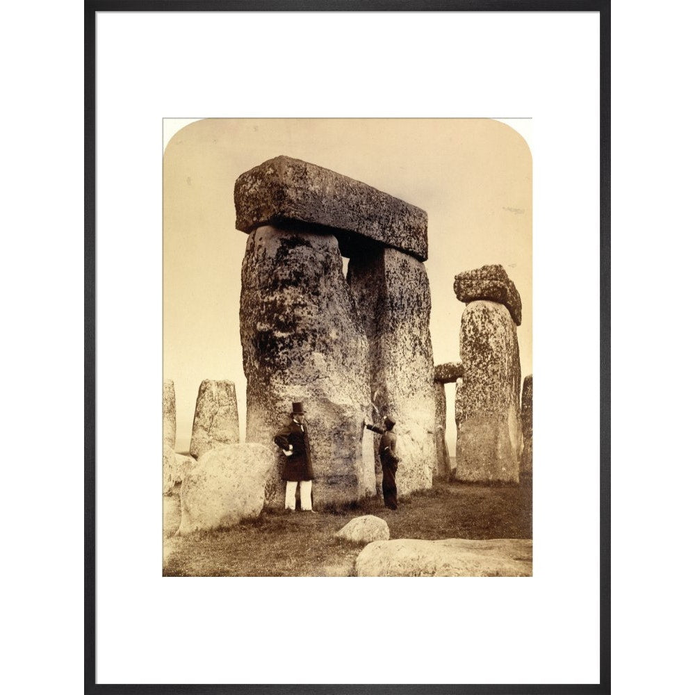 Stonehenge print in black frame