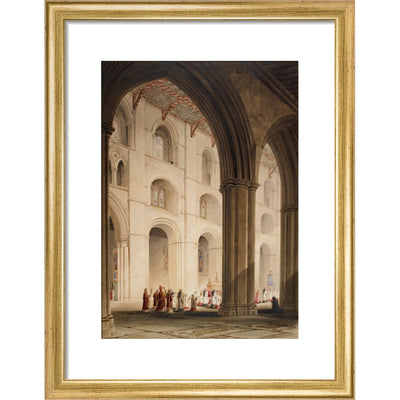 St. Albans Abbey print in gold frame