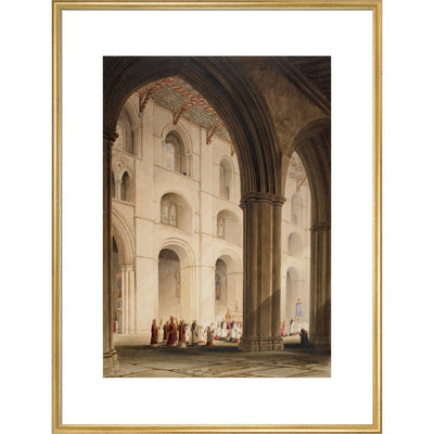 St. Albans Abbey print in gold frame