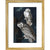 Snowy Owl print in gold frame