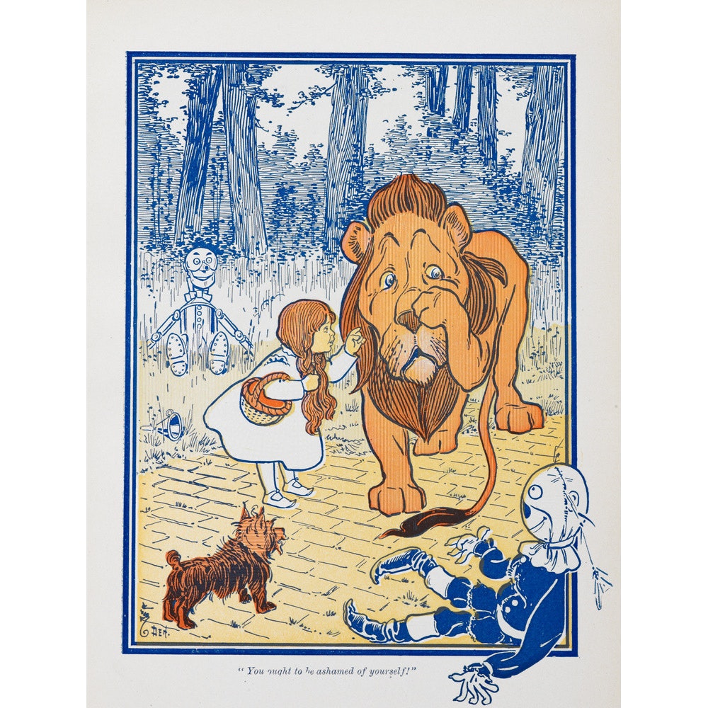 The Cowardly Lion print