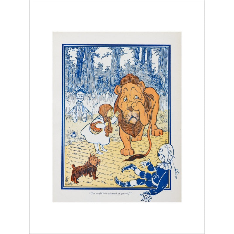 The Cowardly Lion print