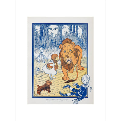 The Cowardly Lion print unframed