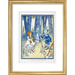 Dorothy, Tin Woodman and the Scarecrow print in gold frame