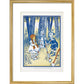 Dorothy, Tin Woodman and the Scarecrow print in gold frame