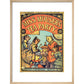 Miss Mouser's Tea Party print in natural frame