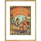 Miss Mouser's Tea Party print in gold frame