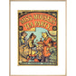 Miss Mouser's Tea Party print in natural frame