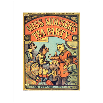 Miss Mouser's Tea Party print unframed