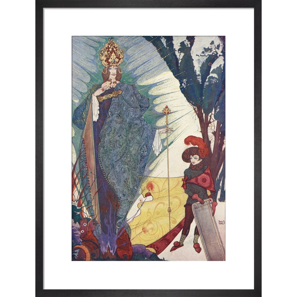 The Snow Queen print in black frame