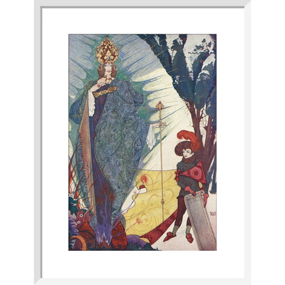 The Snow Queen print in white frame