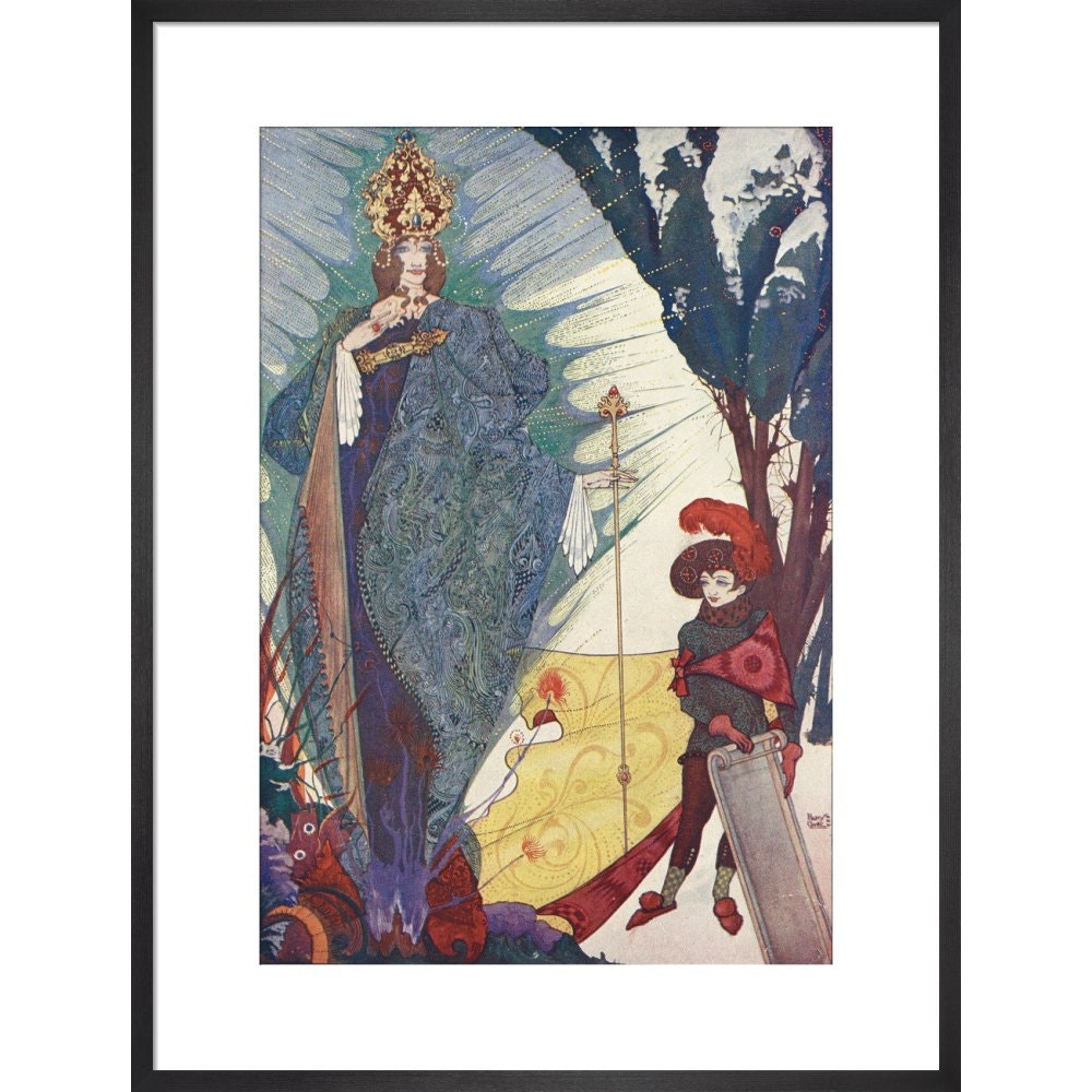 The Snow Queen print in black frame