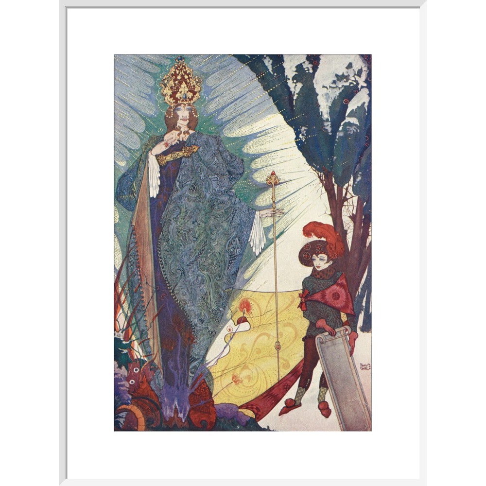 The Snow Queen print in white frame