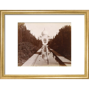 Taj Mahal Photo print in gold frame