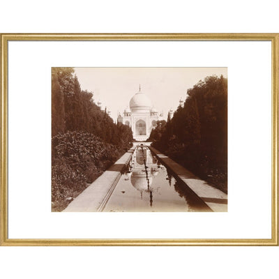 Taj Mahal Photo print in gold frame