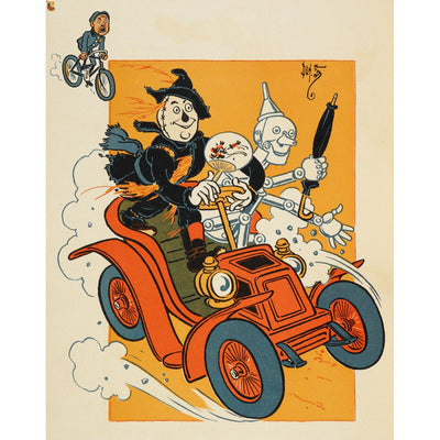 The Scarecrow and Tin-man Driving print