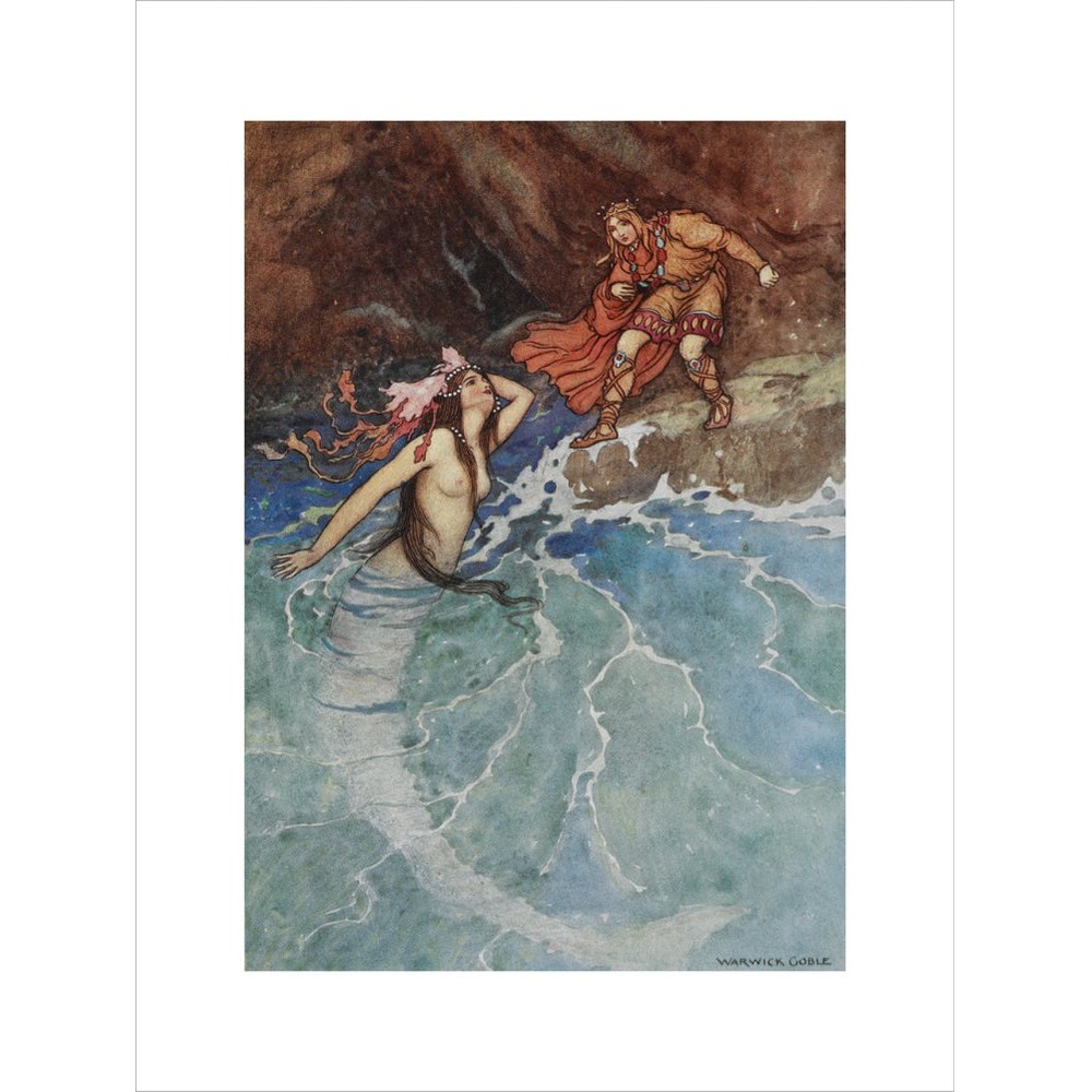 Mermaid print unframed