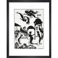 The Little Mermaid print in black frame