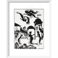 The Little Mermaid print in white frame