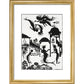 The Little Mermaid print in gold frame