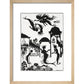 The Little Mermaid print in natural frame