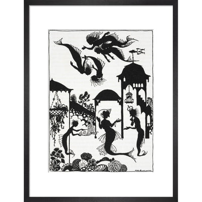 The Little Mermaid print in black frame