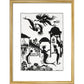 The Little Mermaid print in gold frame