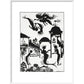 The Little Mermaid print in white frame
