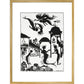 The Little Mermaid print in gold frame