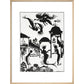 The Little Mermaid print in natural frame