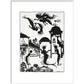 The Little Mermaid print in white frame